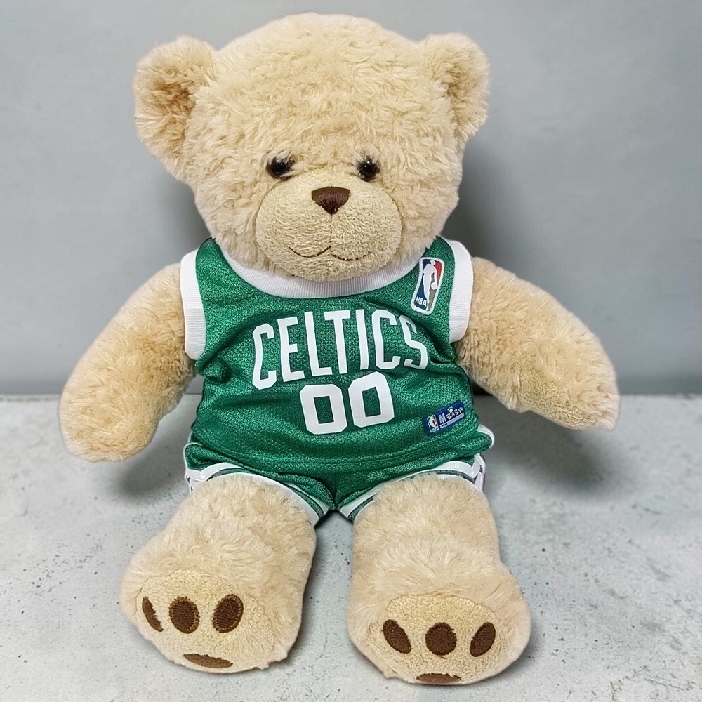 Build-A-Bear Boston Celtics NBA Basketball Plush Teddy Bear Green Jersey 17"